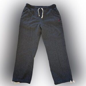 Polo Ralph Lauren Sweatpants Mens Medium Gray Fleece Straight Drawstring Pockets